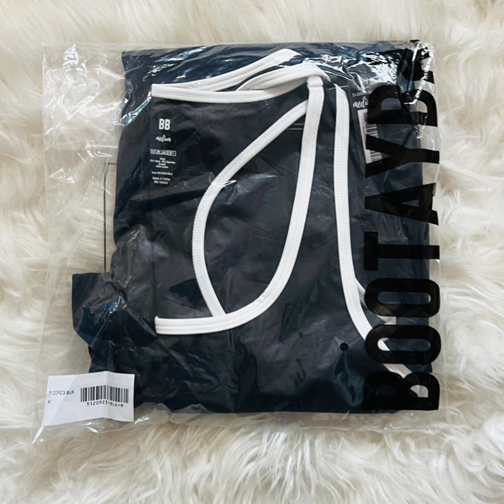 New! BOOTAYBAG Cut-Out Ellyette Jumpsuit in Black - Picture 11 of 13